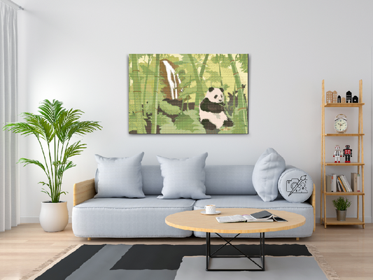 Diamond Painting - Panda i regnskoven