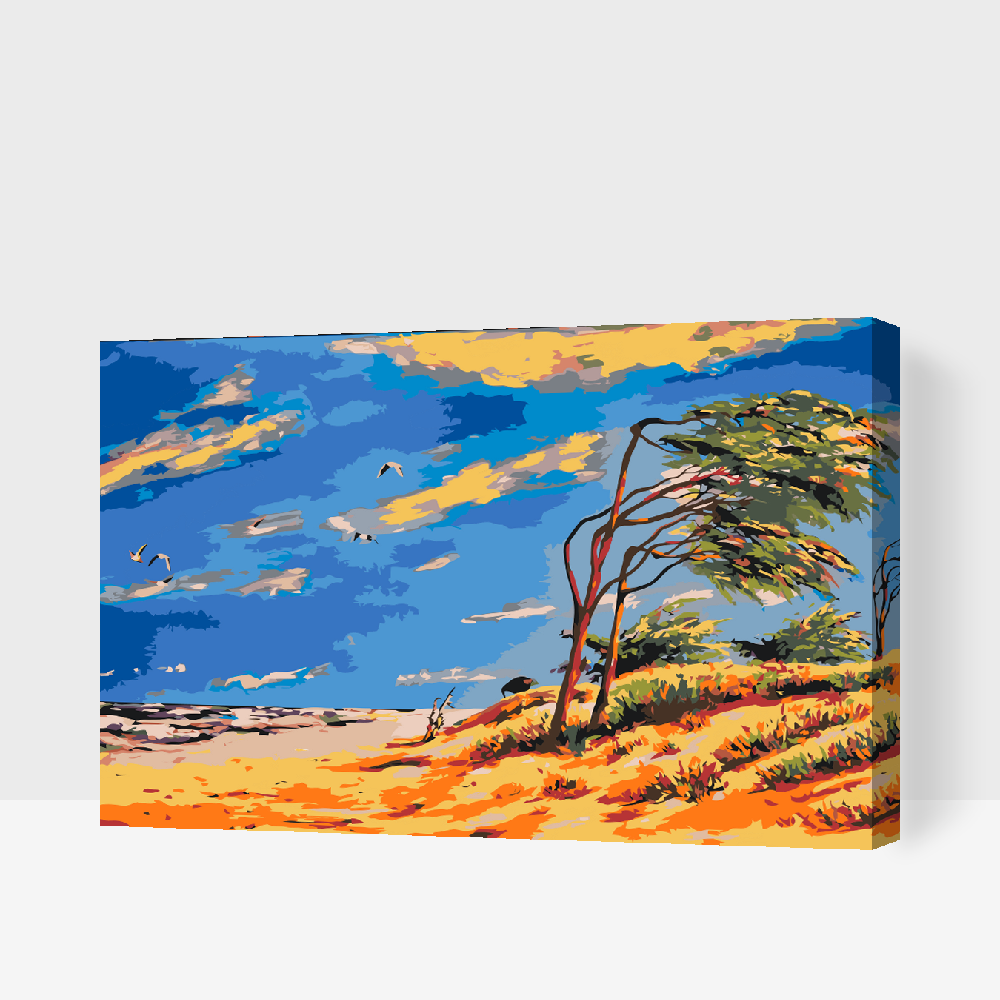 Paint by Numbers - Øde strand
