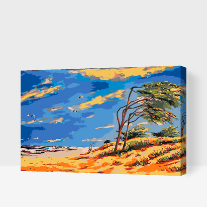 Paint by Numbers - Øde strand