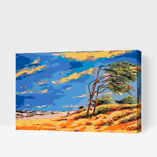 Paint by Numbers - Øde strand