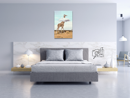 Diamond Painting - Giraf med hoved i skyerne