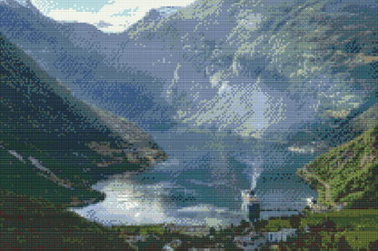 Diamond Painting - Geirangerfjord, Norge