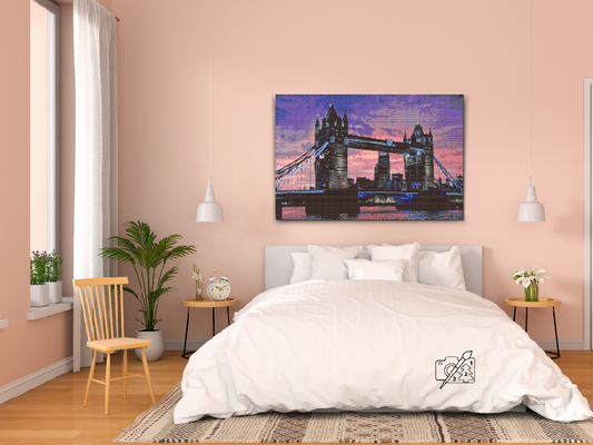 Diamond Painting - Towerbidge ved solnedgang