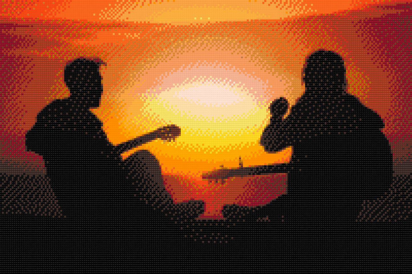 Diamond Painting - Guitarister ved Sunset
