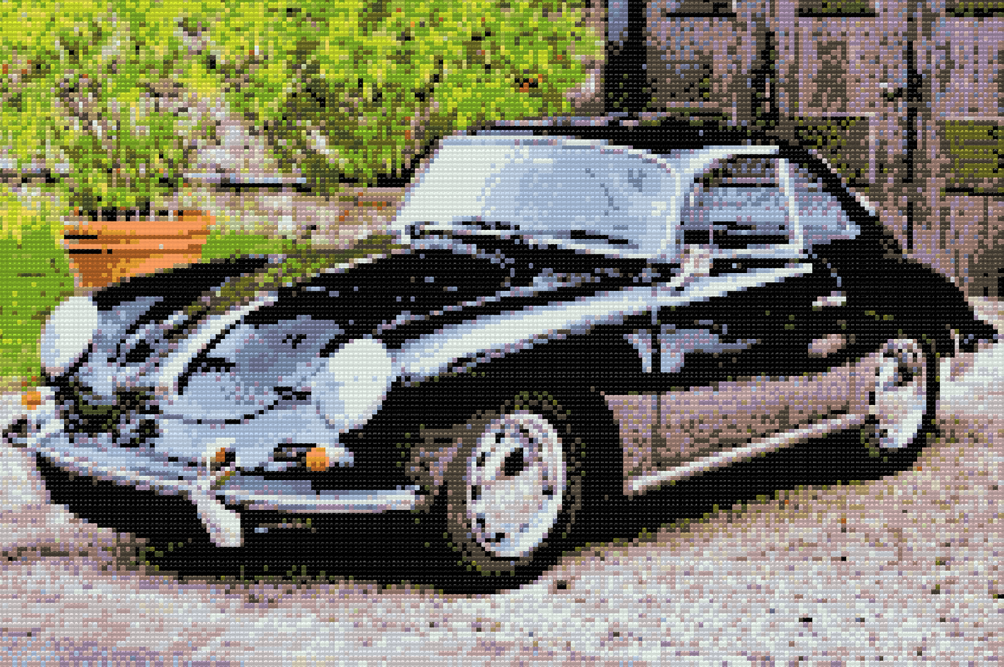 Diamond Painting - Gamle Porsche