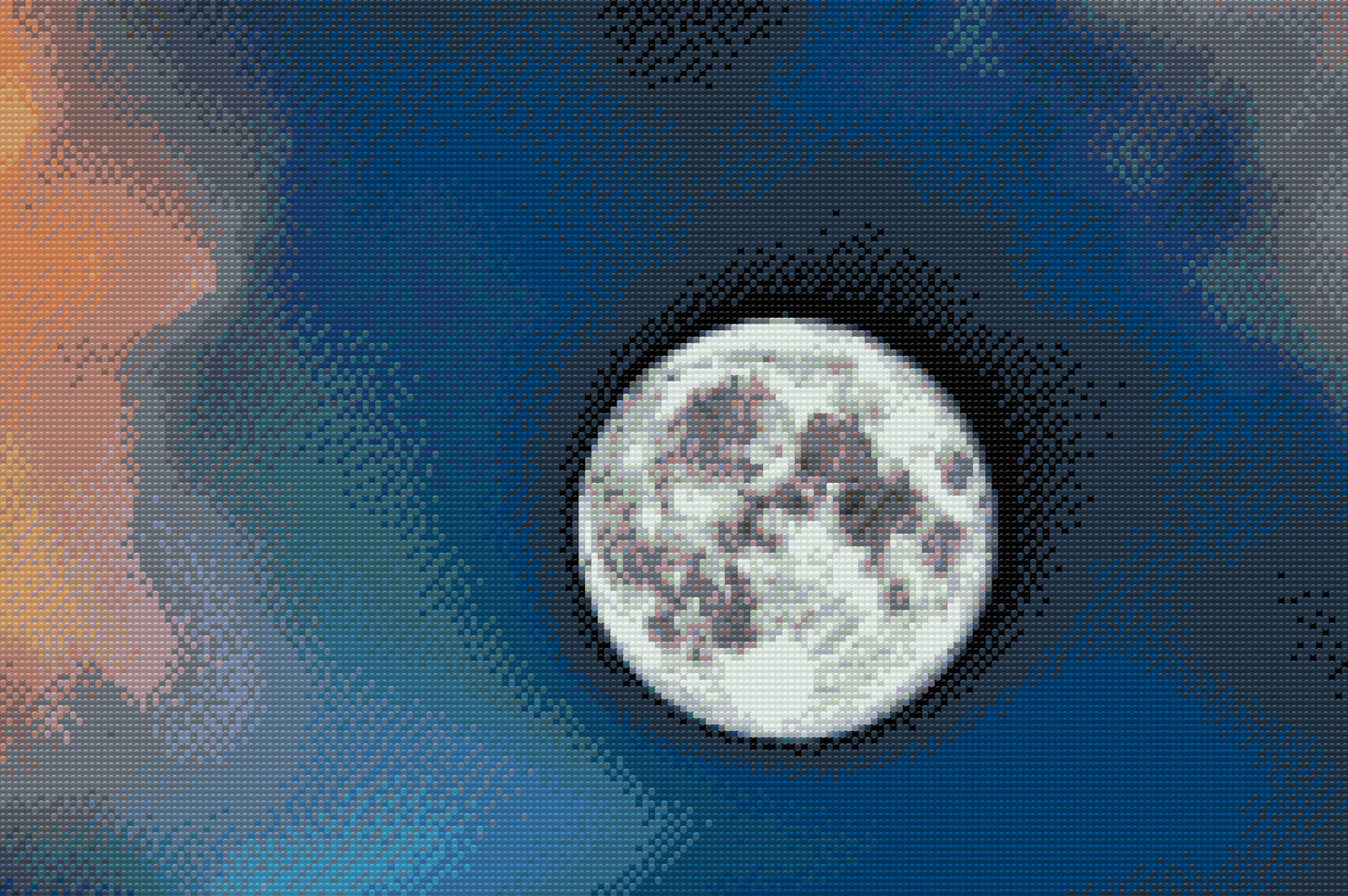 Diamond Painting - Måne