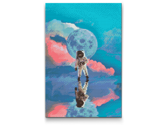 Diamond Painting - Astronaut på vandet