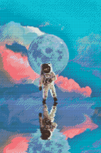 Diamond Painting - Astronaut på vandet
