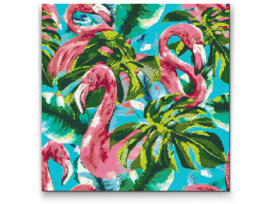 Diamond Painting - Pink Flamingoer