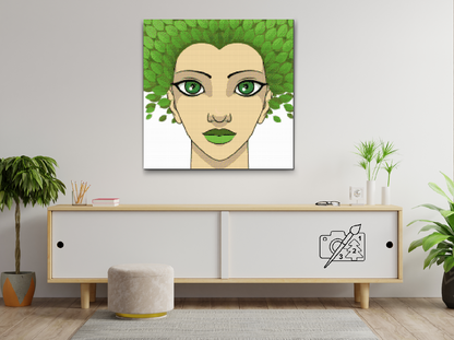 Diamond Painting - Kvinde med blade