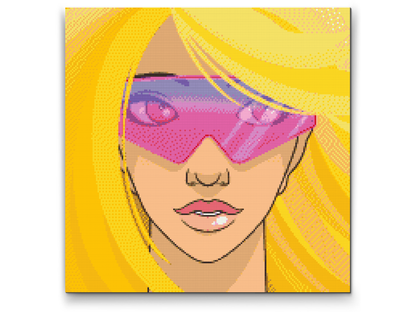 Diamond Painting - Charmerende blondine