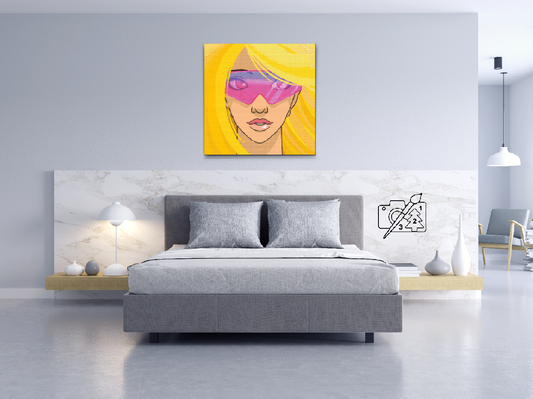 Diamond Painting - Charmerende blondine