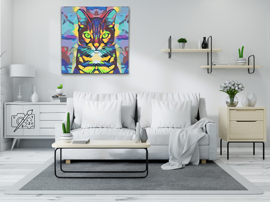 Paint by Numbers - Farverig Kat