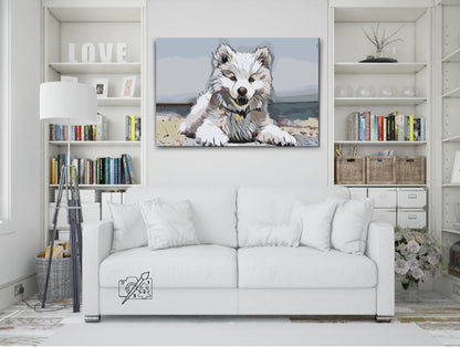 Paint by Numbers - Glade hund