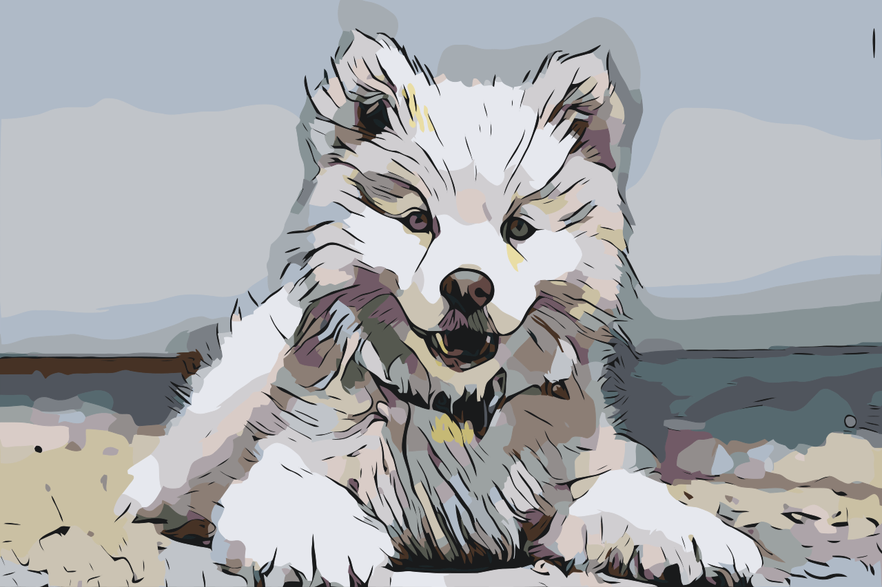 Paint by Numbers - Glade hund