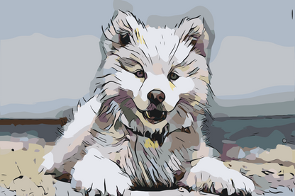 Paint by Numbers - Glade hund
