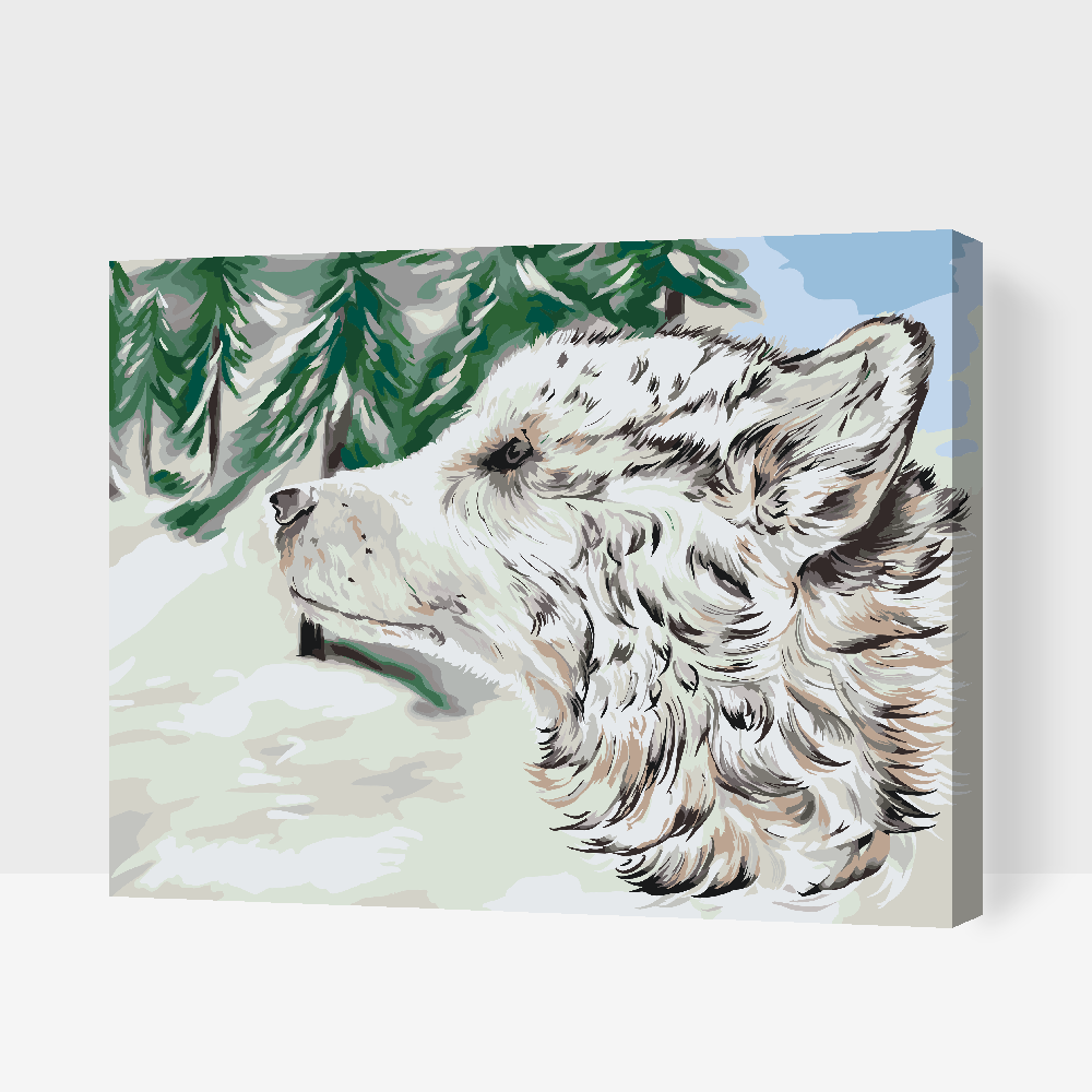 Paint by Numbers - Hund i Sneen