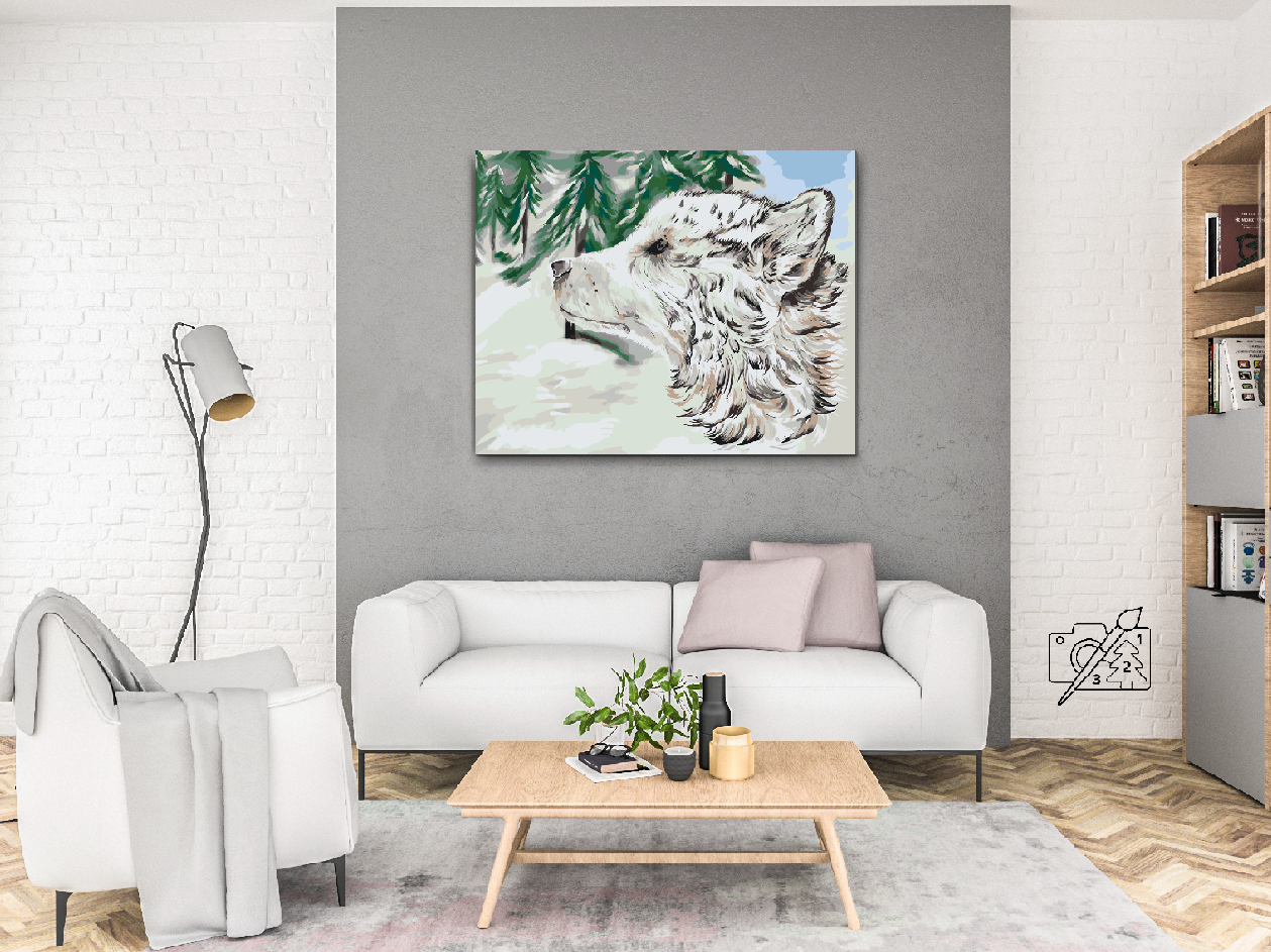 Paint by Numbers - Hund i Sneen