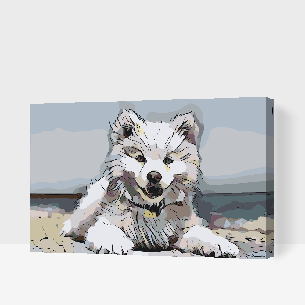 Paint by Numbers - Glade hund