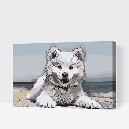 Paint by Numbers - Glade hund