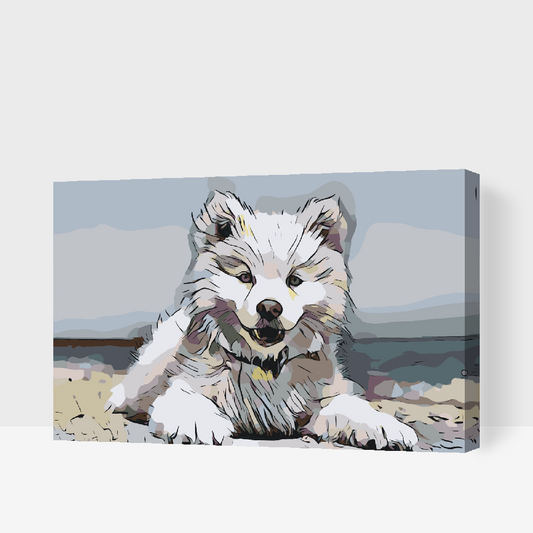 Paint by Numbers - Glade hund