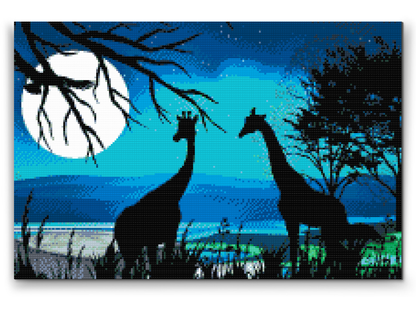 Diamond Painting - Giraffer i Afrika