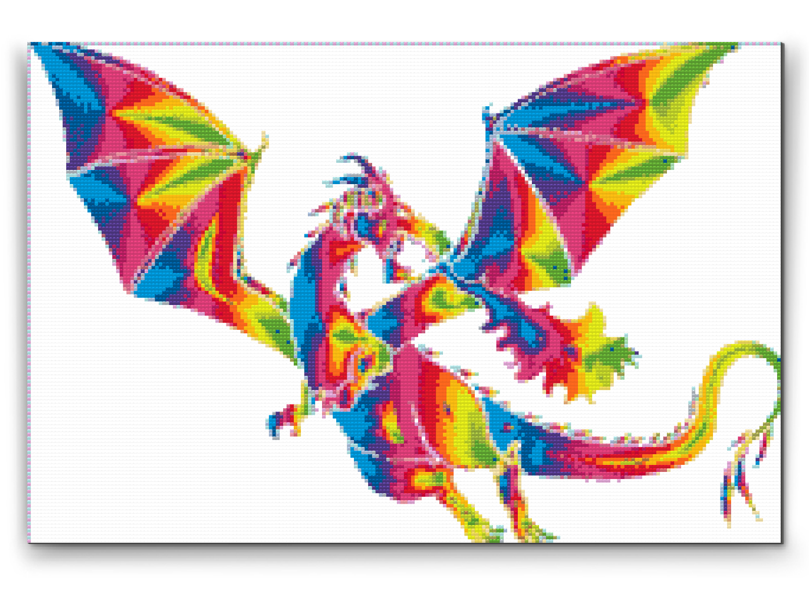 Diamond Painting - Farverig Drage