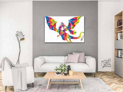 Diamond Painting - Farverig Drage