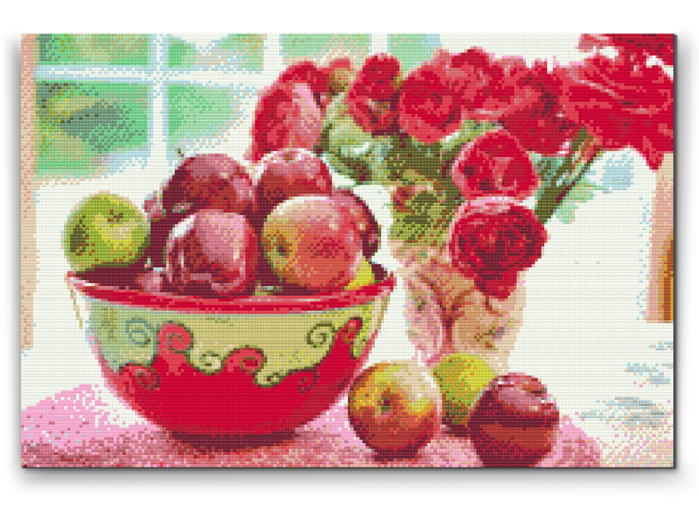 Diamond Painting - Æbler og blomster
