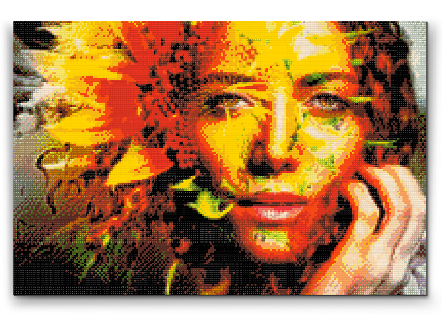 Diamond Painting - Kvinde skjult i en solsikke