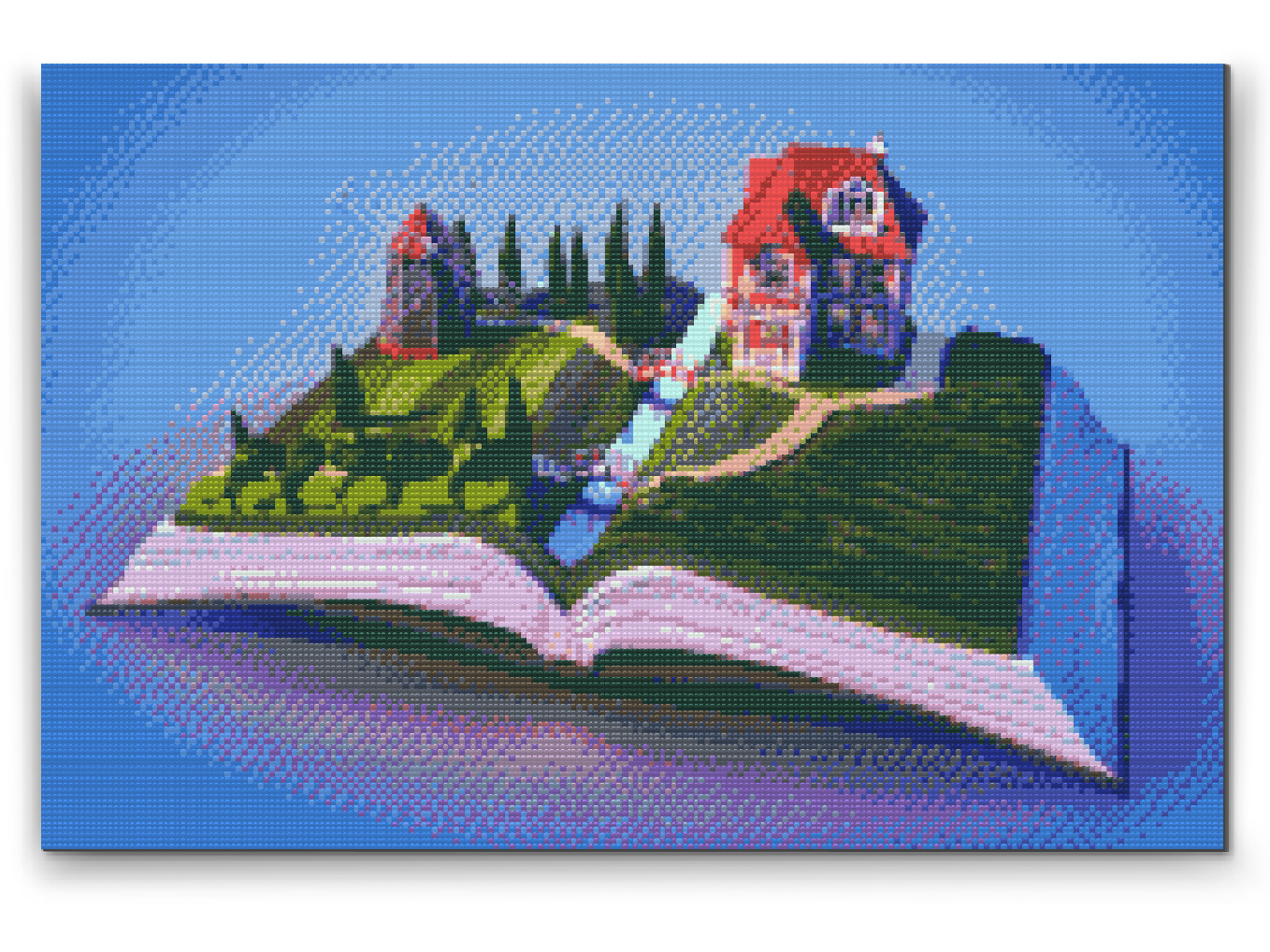 Diamond Painting - Vindmølle på bogen