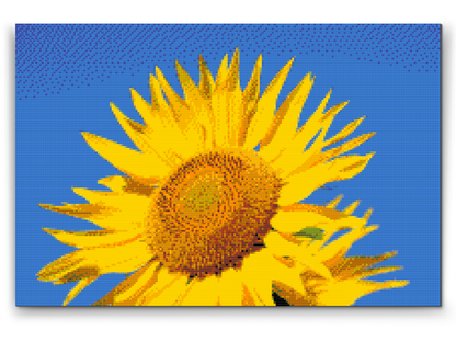 Diamond Painting - Blå himmel og solsikke