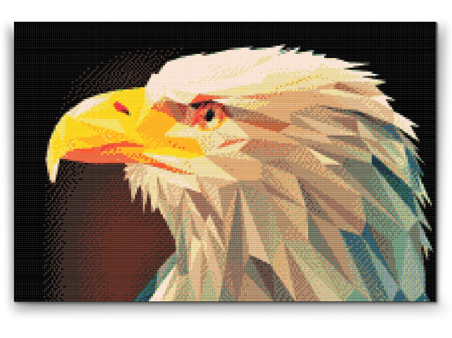 Diamond Painting - Ørn med gult næb