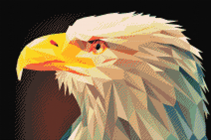 Diamond Painting - Ørn med gult næb