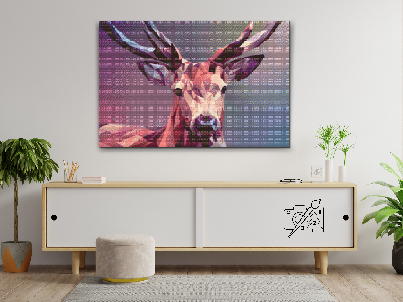 Diamond Painting - Vektorhjort