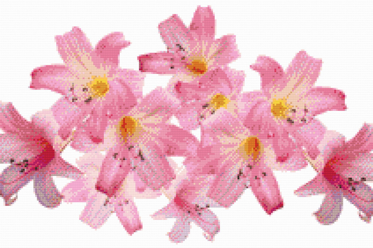 Diamond Painting - Pink Lilies 2