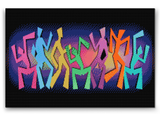 Diamond Painting - Farverig dans
