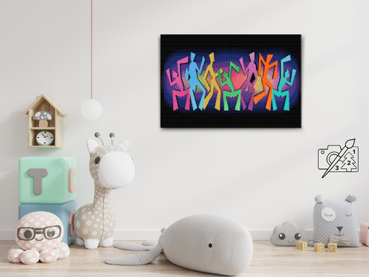 Diamond Painting - Farverig dans