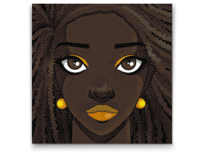 Diamond Painting - Afro-kvinde