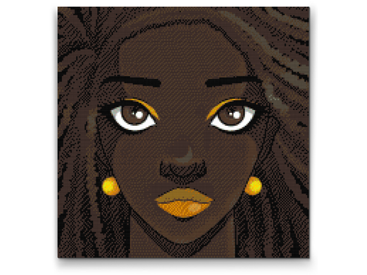Diamond Painting - Afro-kvinde
