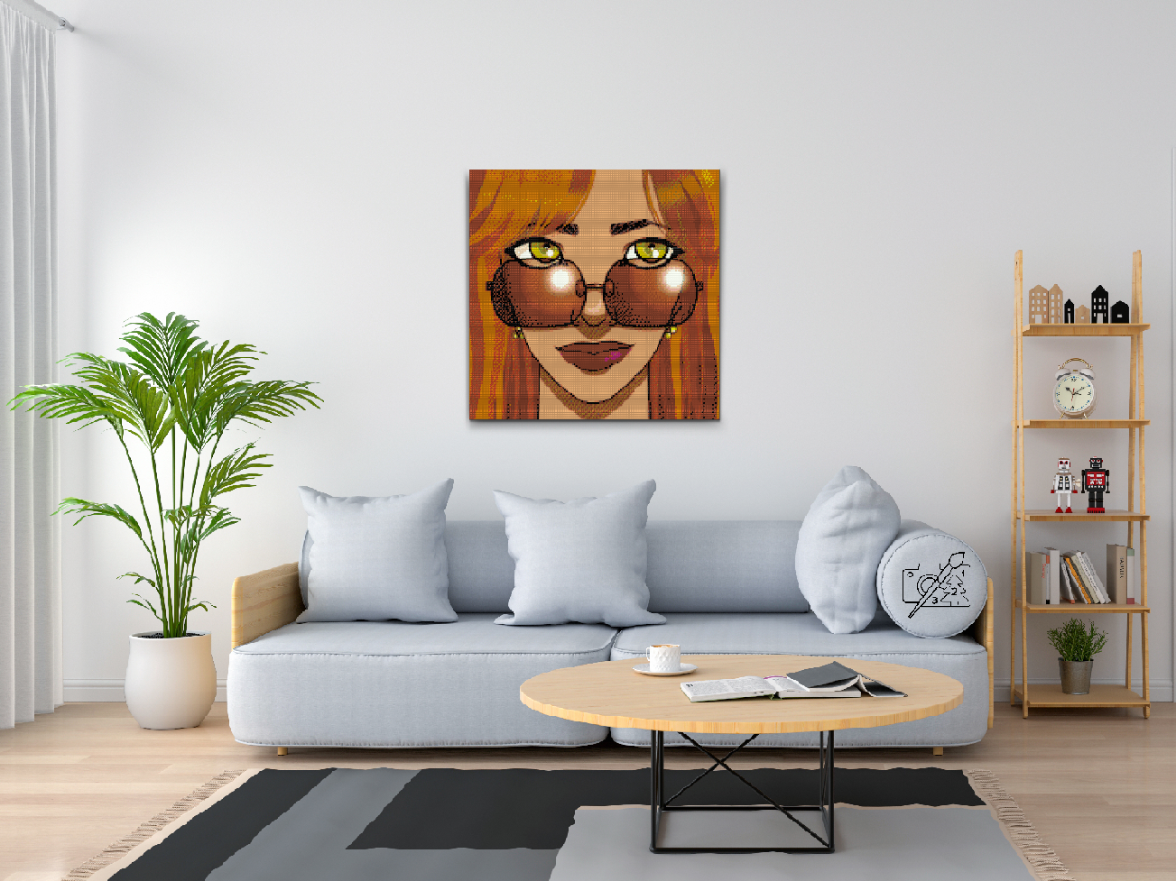 Diamond Painting - Udsigt gennem solbriller
