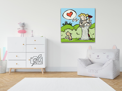 Diamond Painting - Amor og Kitty