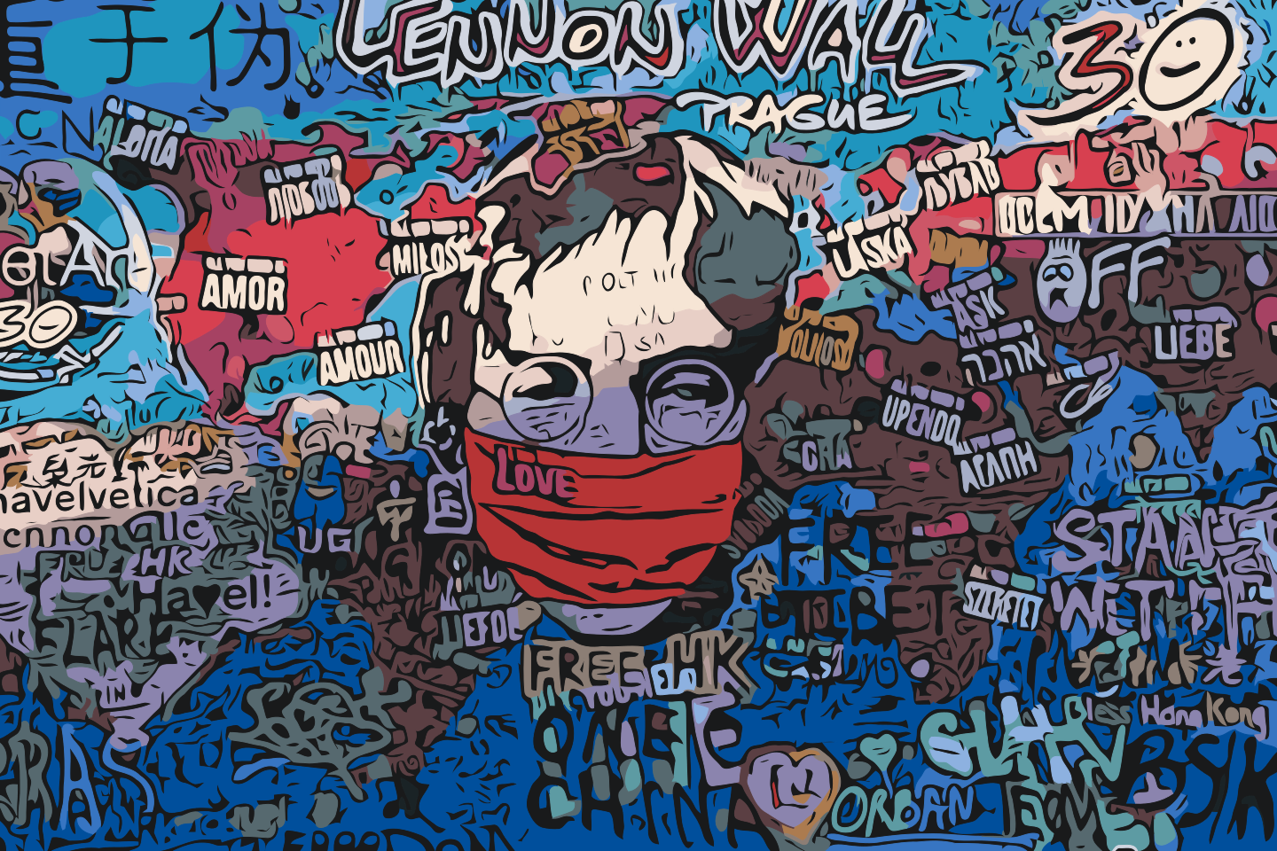 Paint by Numbers - Lennon-muren