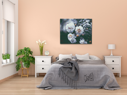 Diamond Painting - Blomstrende hvide roser