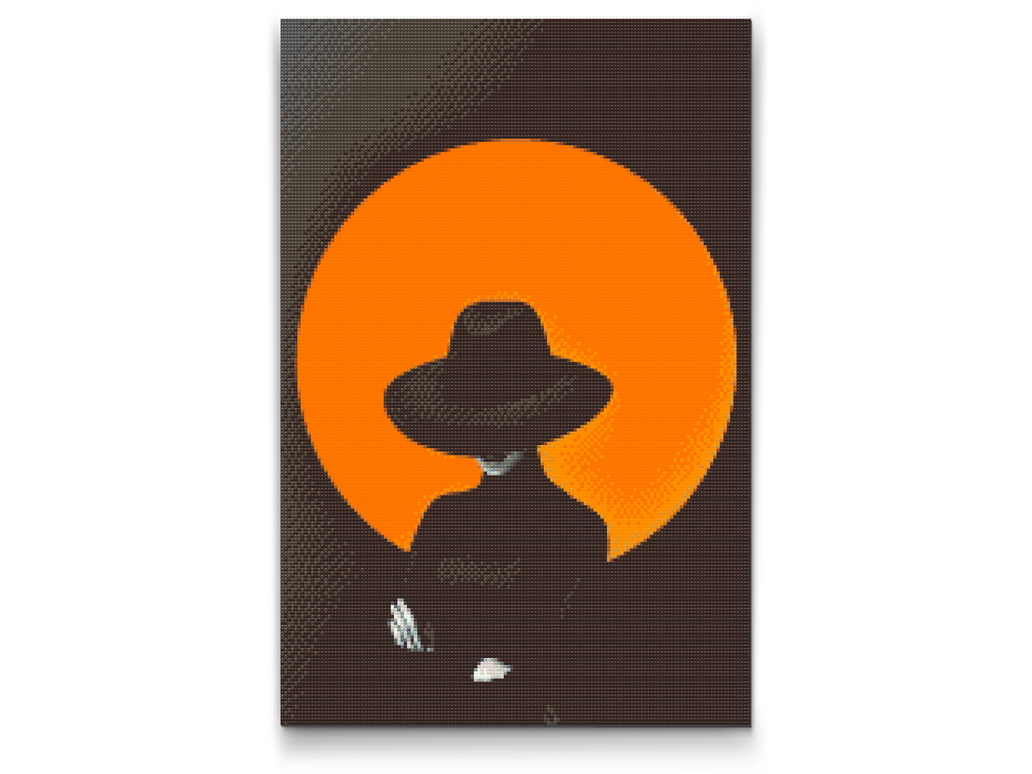 Diamond Painting - Den mystiske kvinde med hatten