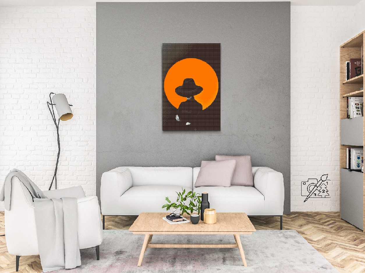 Diamond Painting - Den mystiske kvinde med hatten