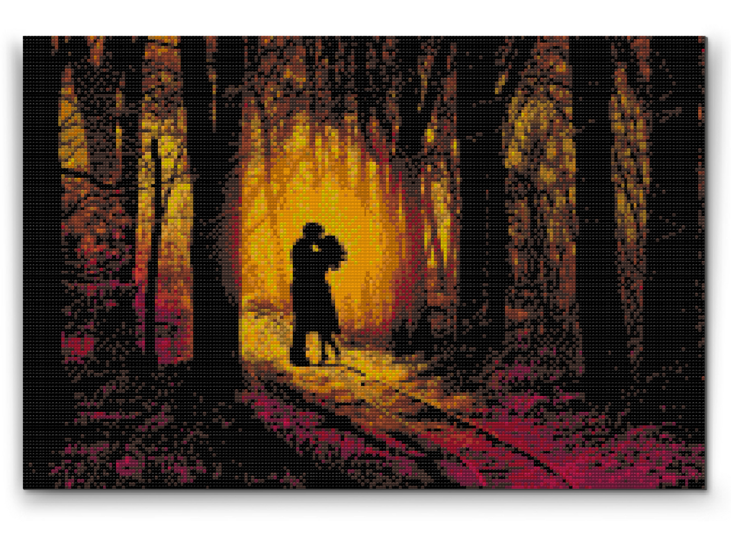 Diamond Painting - Kærligt par i skoven