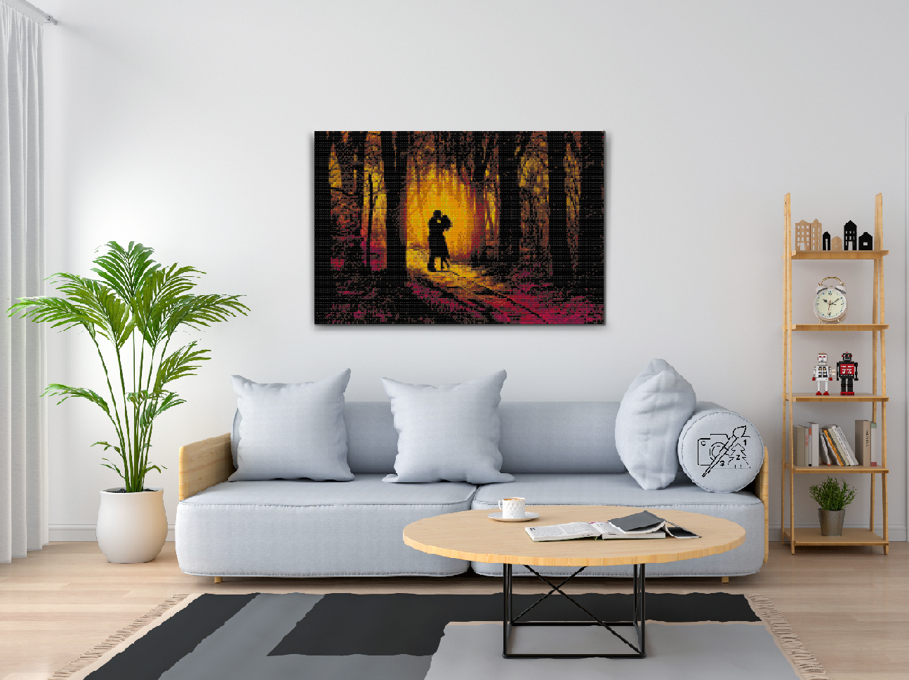 Diamond Painting - Kærligt par i skoven