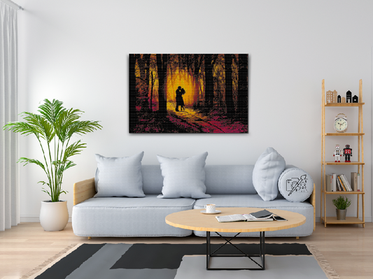 Diamond Painting - Kærligt par i skoven
