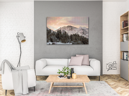 Diamond Painting - Schweiziske Alper Jungfrau